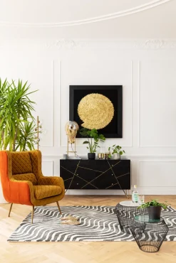 Deko Rahmen Golden Snail 120x120cm