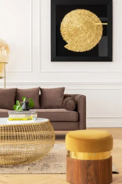 Deko Rahmen Golden Snail 120x120cm