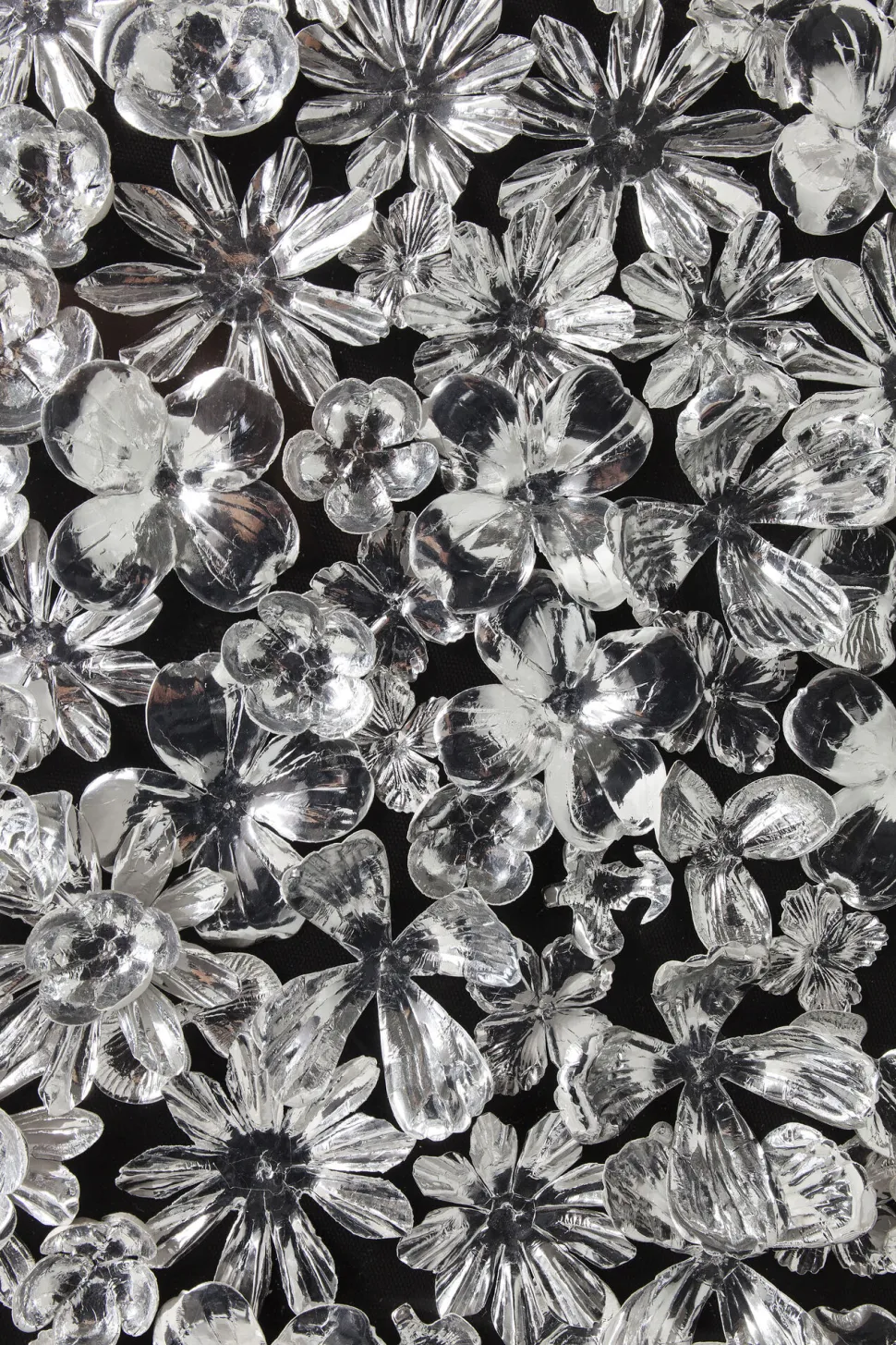 Deko Rahmen Silver Flower 100x100cm