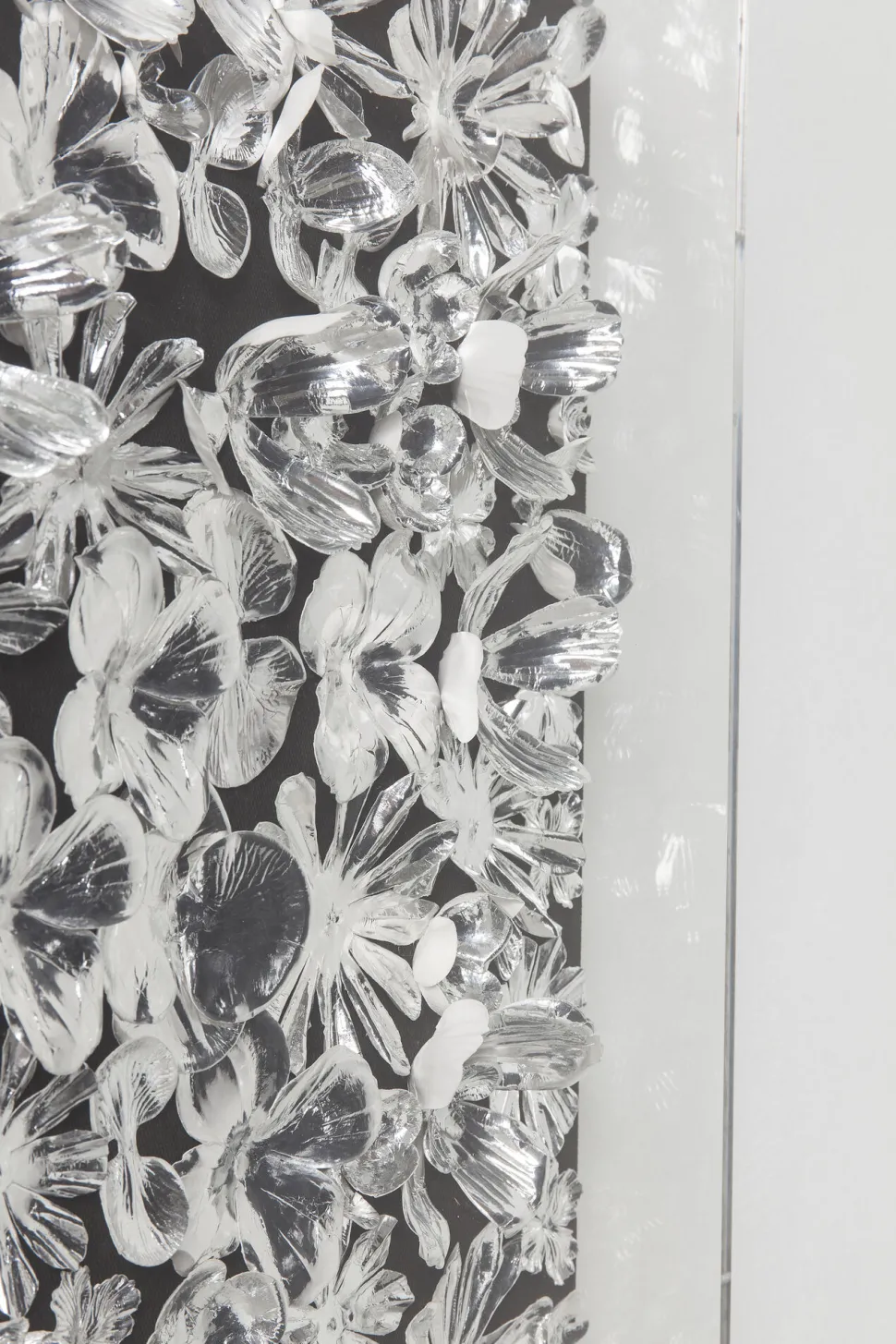 Deko Rahmen Silver Flower 100x100cm