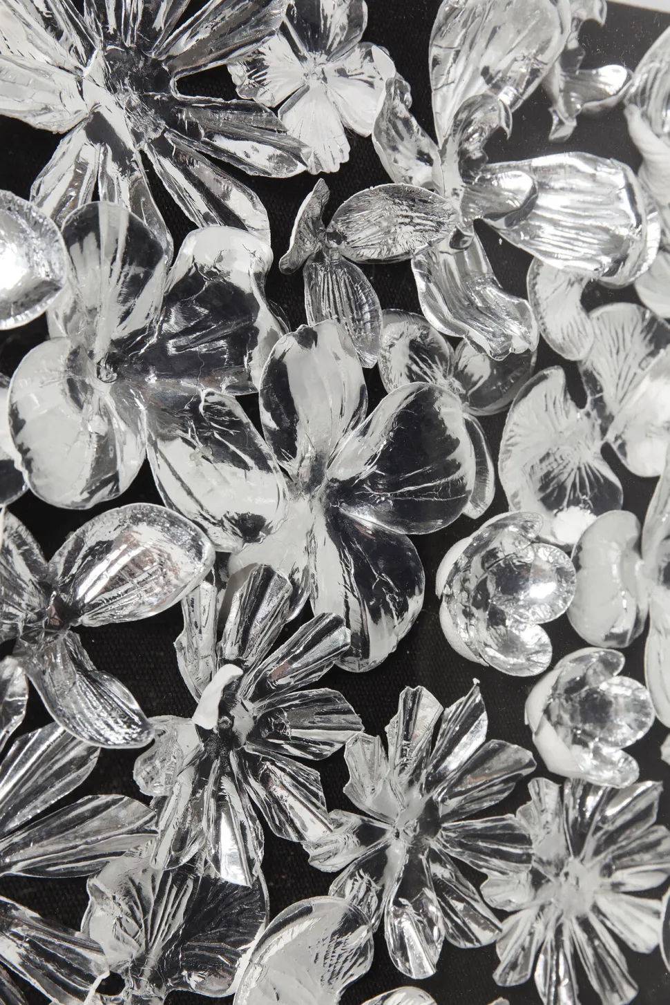 Deko Rahmen Silver Flower 100x100cm