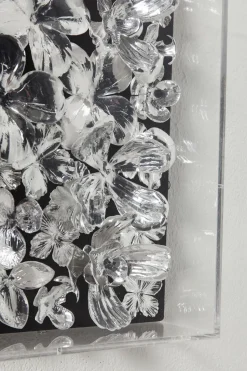 Deko Rahmen Silver Flower 100x100cm