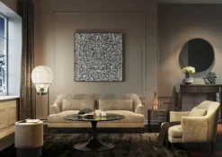 Deko Rahmen Silver Flower 100x100cm