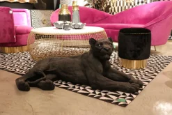 Deko Schale Flower Bloom Schwarz Gold Ø25cm