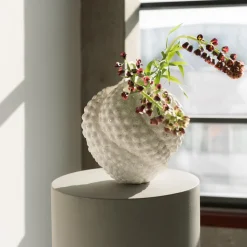 Deko Vase Anemone Weiß 37cm