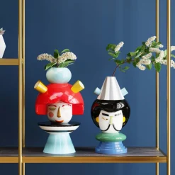 Deko Vase Puppet Girl 36cm