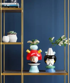 Deko Vase Puppet Girl 36cm