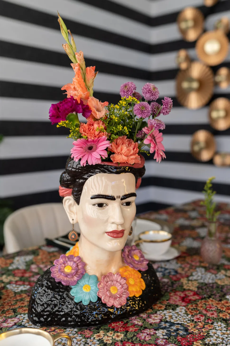 Deko Vase Style Muse Flowers 34cm