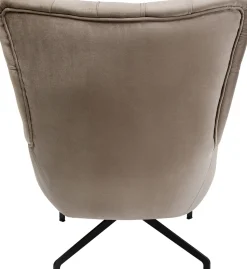 Drehsessel Bellissima Velvet Taupe