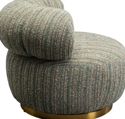 Drehsessel Couture Stripes Blau