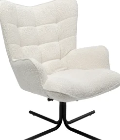 Drehsessel Oscar Boucle Creme