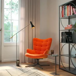 Drehsessel Oscar Velvet Orange