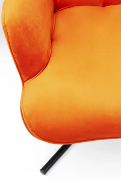 Drehsessel Oscar Velvet Orange