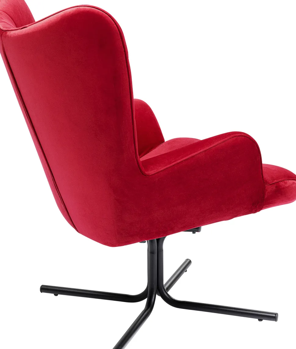 Drehsessel Oscar Velvet Rot