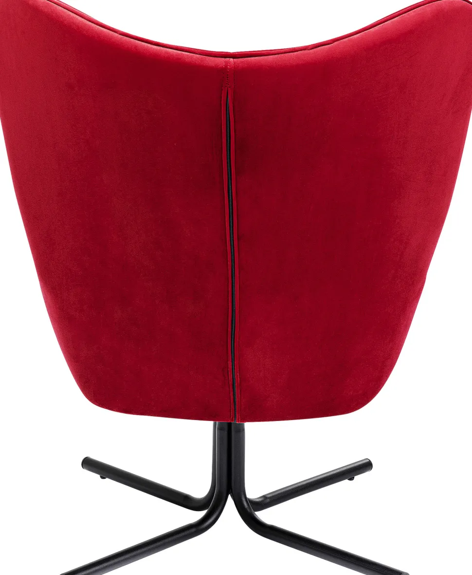 Drehsessel Oscar Velvet Rot