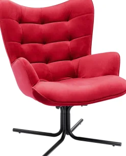 Drehsessel Oscar Velvet Rot