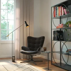 Drehsessel Oscar Velvet Schwarz