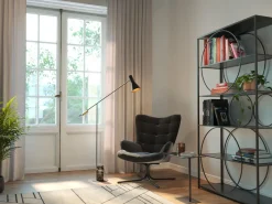 Drehsessel Oscar Velvet Schwarz