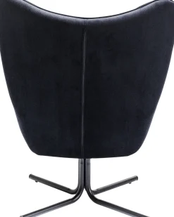 Drehsessel Oscar Velvet Schwarz
