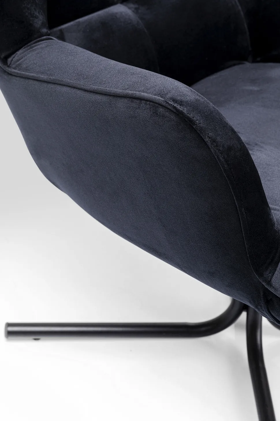 Drehsessel Oscar Velvet Schwarz