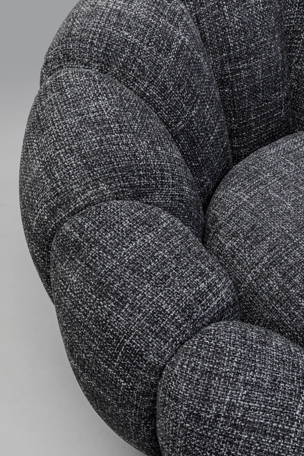 Drehsessel Peppo Bloom Melange Schwarz