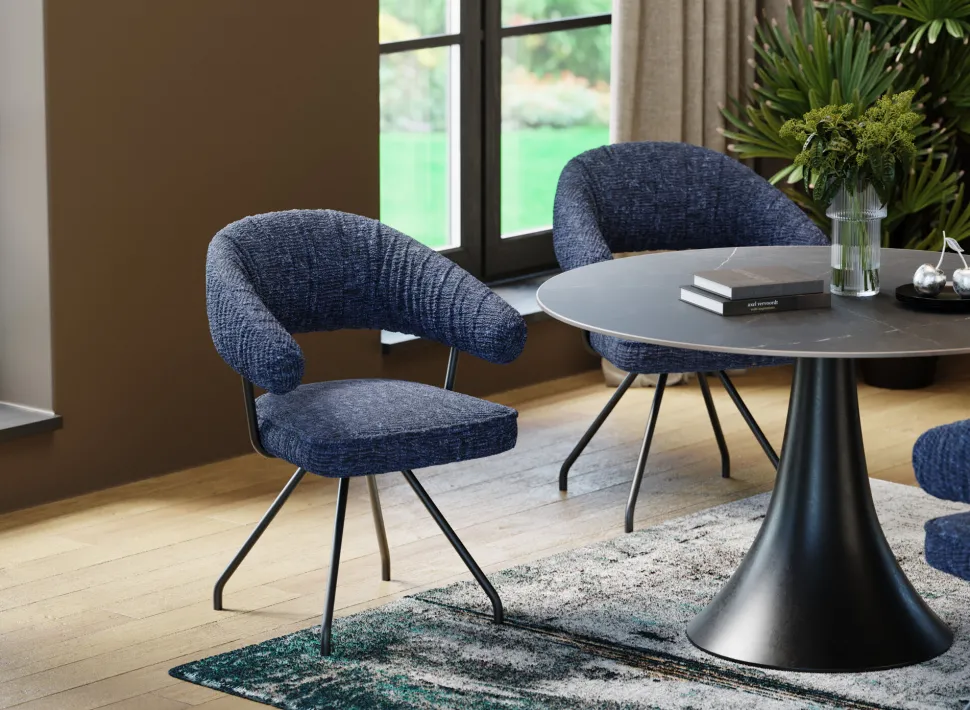 Drehstuhl Arabella Blau