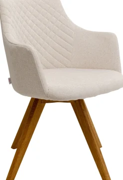 Drehstuhl Coco Wood Creme
