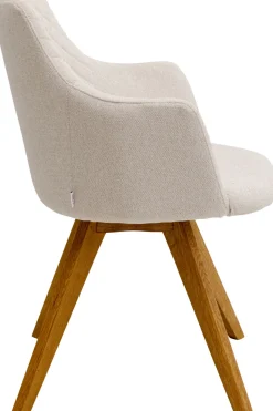 Drehstuhl Coco Wood Creme