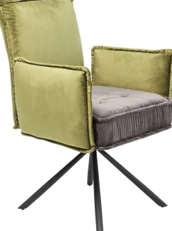 Drehstuhl mit Armlehnen Chelsea Grün