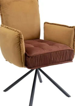 Drehstuhl mit Armlehnen Chelsea Braun