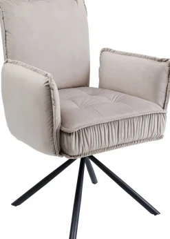 Drehstuhl mit Armlehnen Chelsea Grau