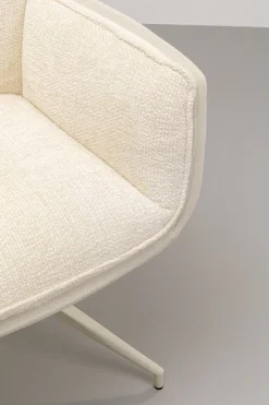 Drehstuhl mit Armlehnen Hilla Weiß