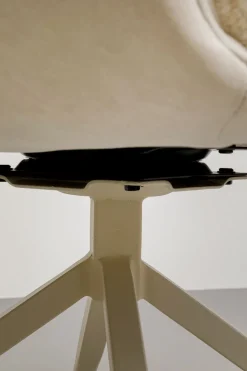 Drehstuhl mit Armlehnen Hilla Weiß