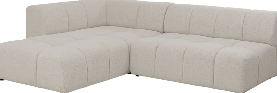 Ecksofa Belami Creme Links 265cm