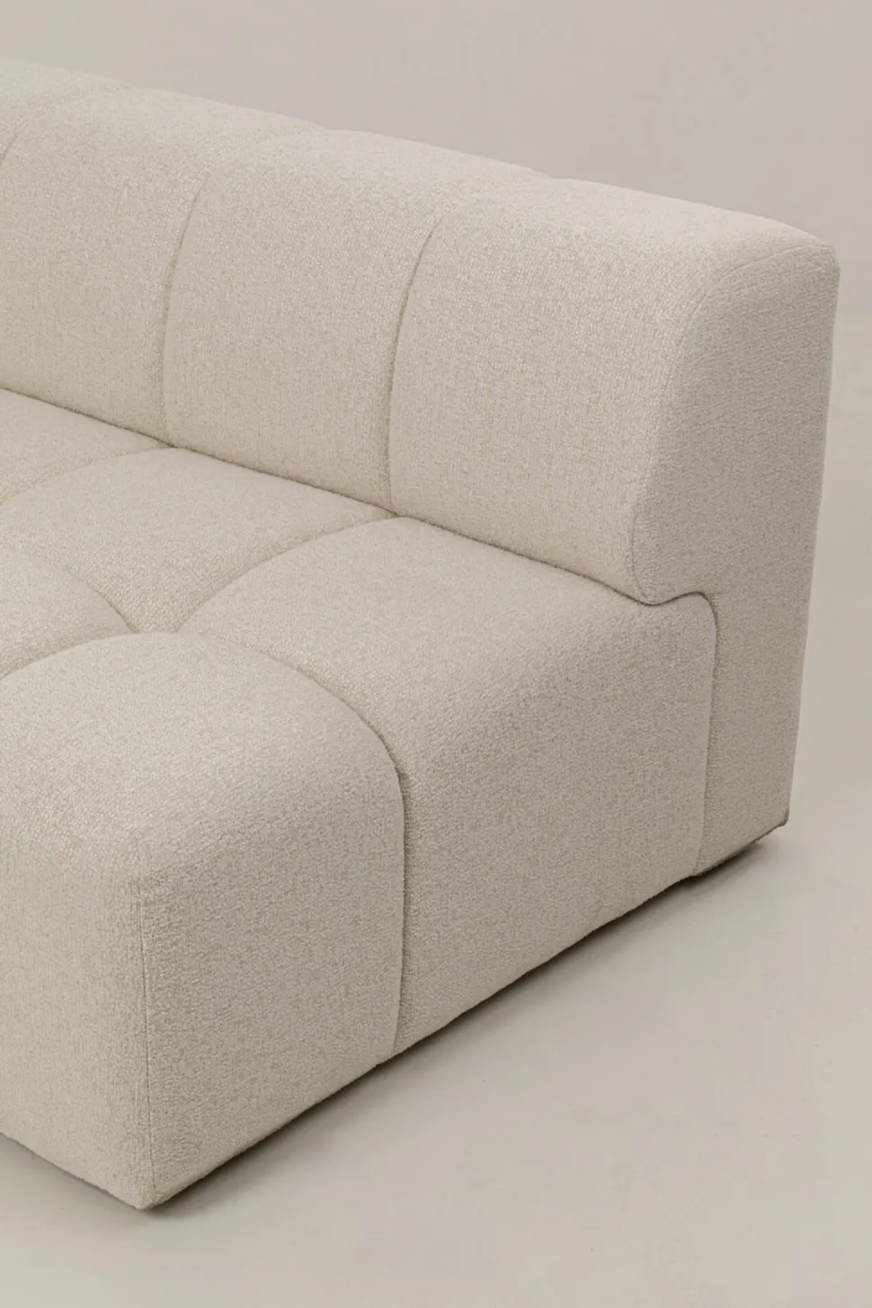 Ecksofa Belami Creme Links 265cm