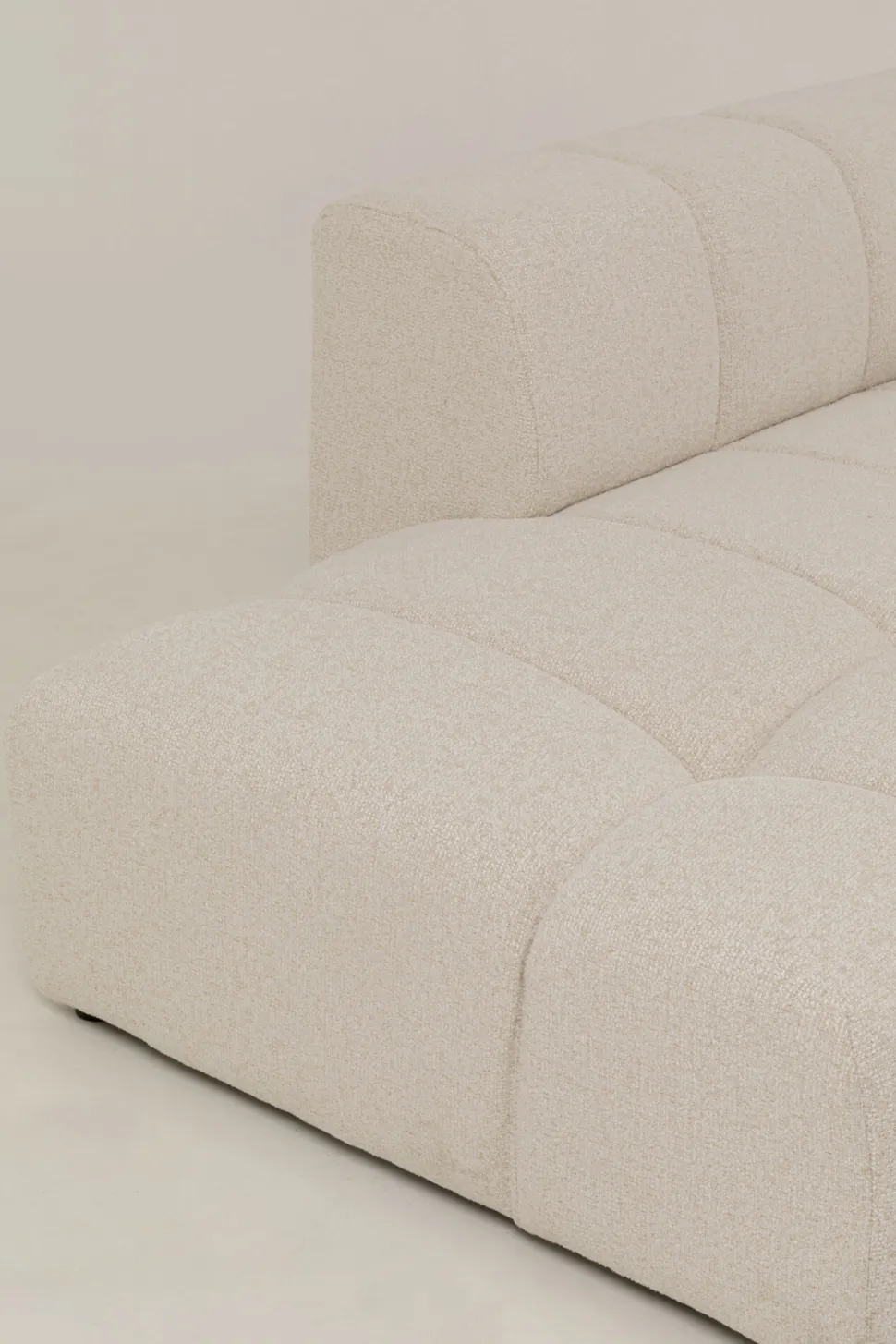 Ecksofa Belami Creme Links 265cm