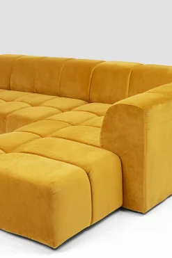 Ecksofa Belami Velvet Amber Rechts
