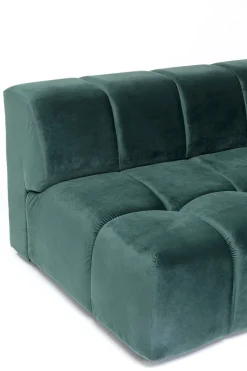 Ecksofa Belami Velvet Dunkelgrün Rechts 265cm