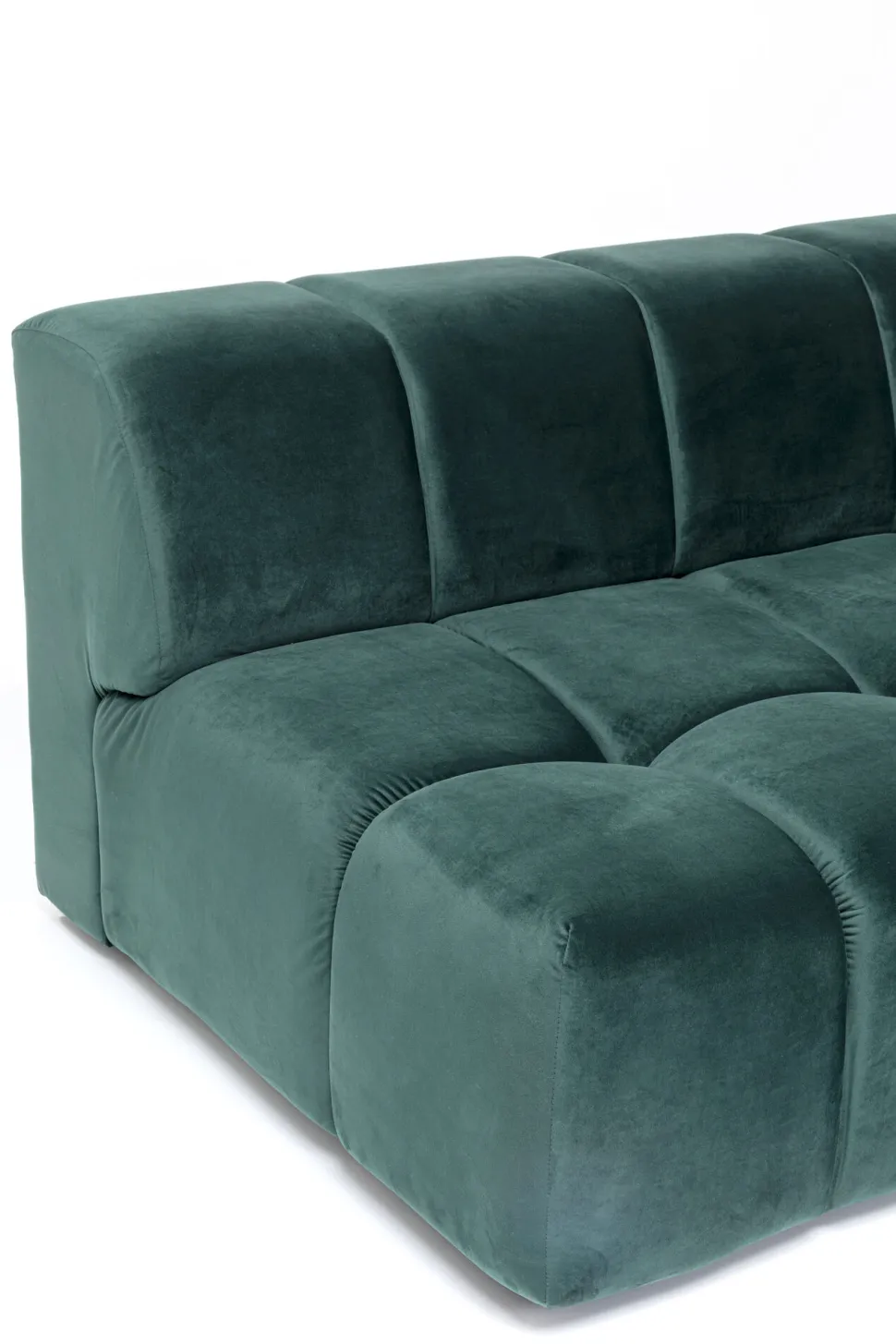 Ecksofa Belami Velvet Dunkelgrün Rechts 265cm