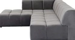 Ecksofa Belami Velvet Grau Links