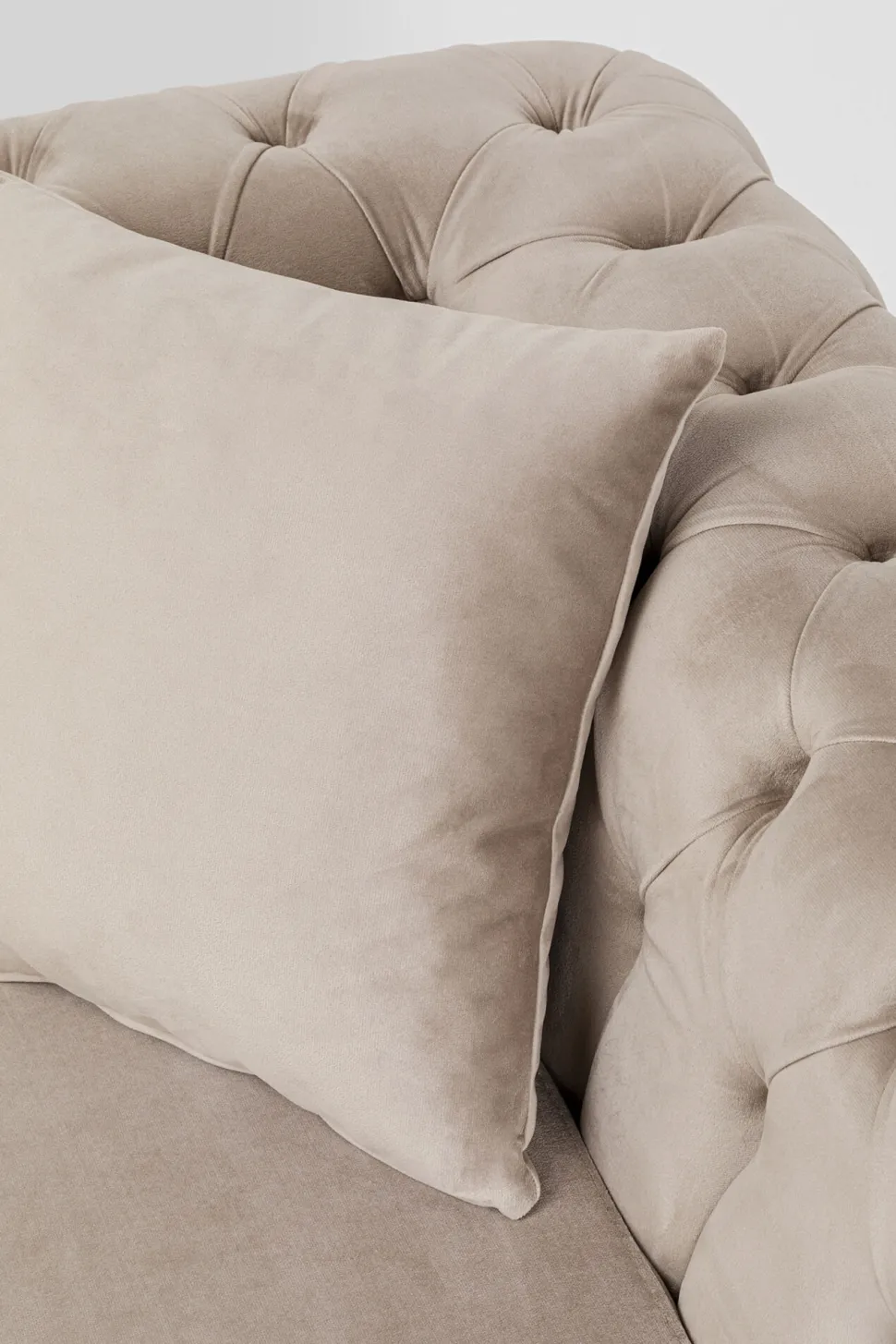 Ecksofa Bellissima Velvet Taupe Links