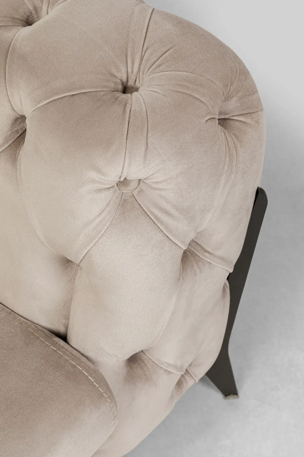 Ecksofa Bellissima Velvet Taupe Links