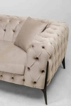 Ecksofa Bellissima Velvet Taupe Links