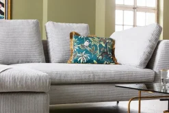 Ecksofa Gianni Cord Grau Links