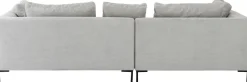 Ecksofa Gianni Cord Grau Links