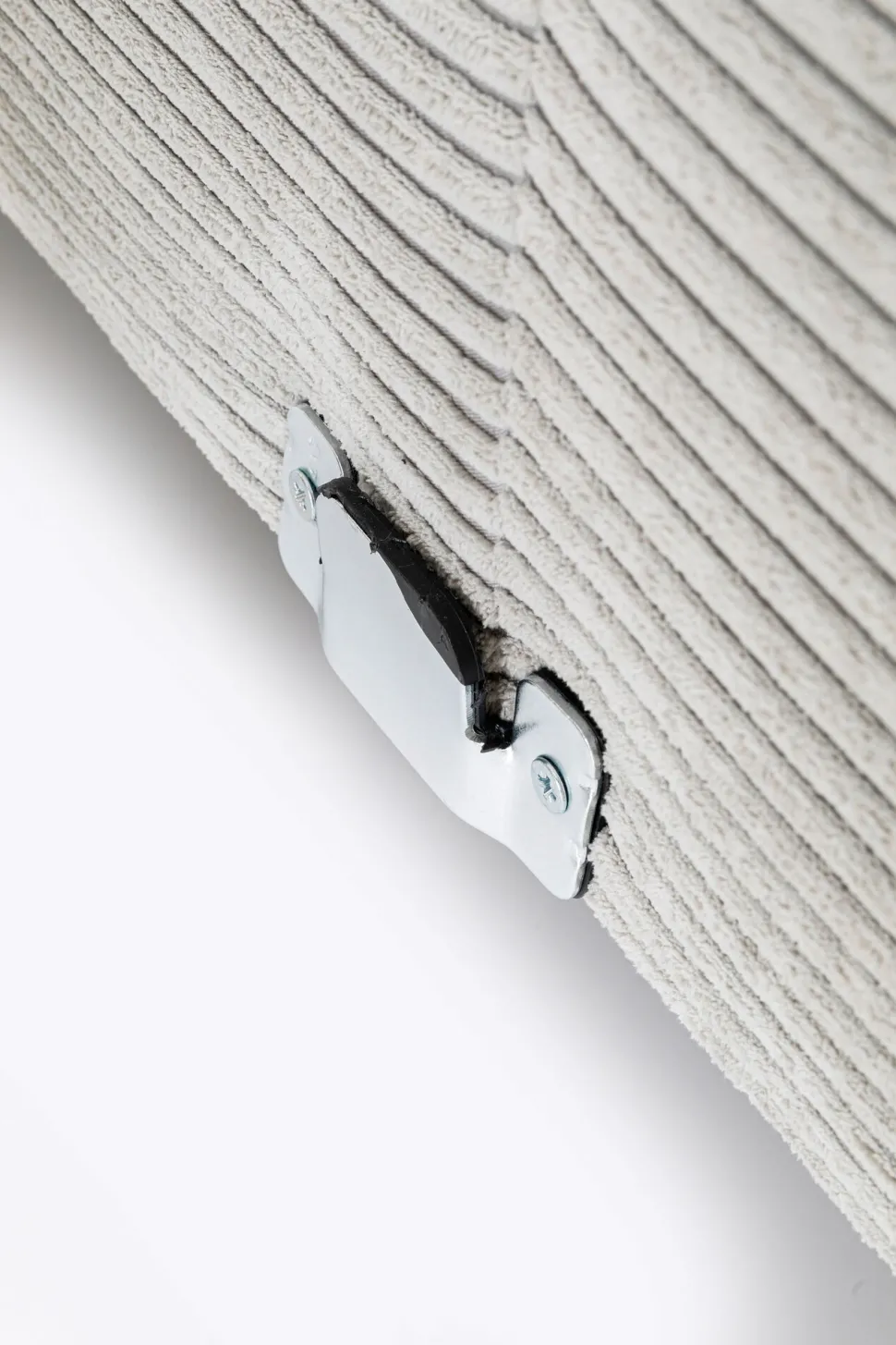 Ecksofa Gianni Cord Grau Links