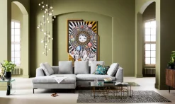 Ecksofa Gianni Cord Grau Links