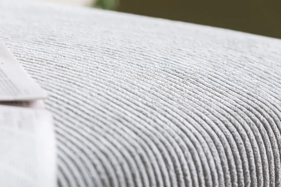 Ecksofa Gianni Cord Grau Rechts