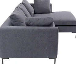 Ecksofa Gianni Grau Rechts