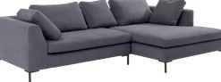Ecksofa Gianni Grau Rechts